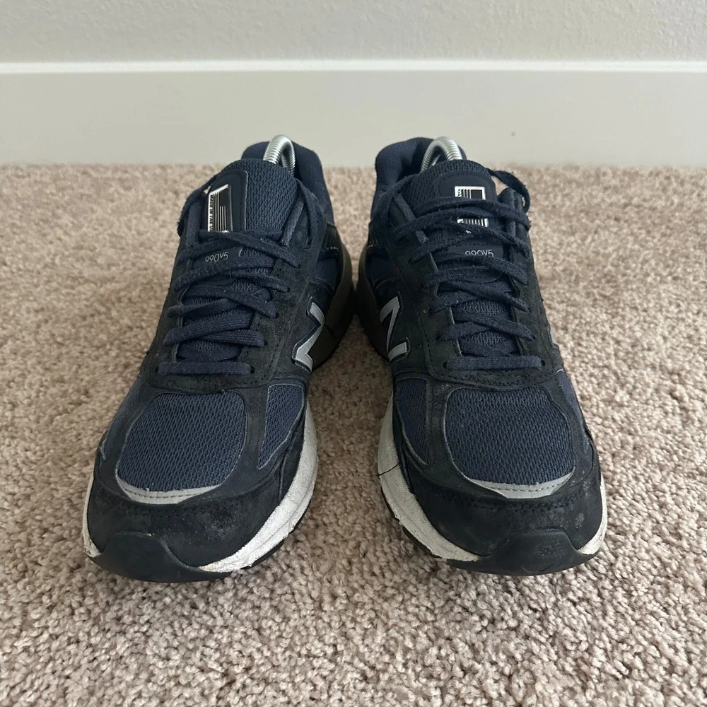 New Balance 990v5‎ Sneakers Mens 10 Navy Blue Made in USA Running Shoes M990NV5
